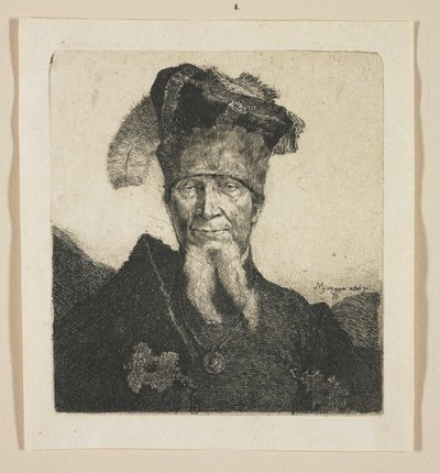 Porträtt av en man, så kallad "Mazeppa" av Stefan Juliusz Norblin de la Gourdaine