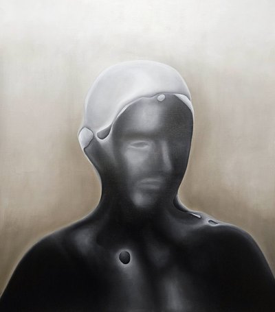 Abstrakt mörk figur av Stefano Mazzolini