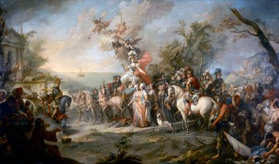 Allegori om Katarina den storas seger över turkarna och tatarerna, 1772 av Stefano Torelli