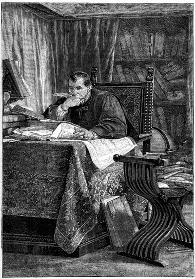 Porträtt av Niccolo av Bernardo dei Machiavelli (Nicolas Machiavel av Stefano Ussi