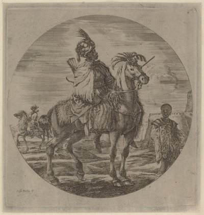 En svart ryttare av Stefano della Bella