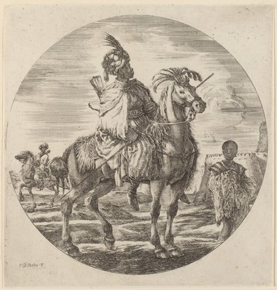 En svart ryttare av Stefano della Bella