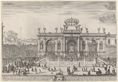 Altare för Corpus Christi-dagen, troligen 1648. av Stefano della Bella