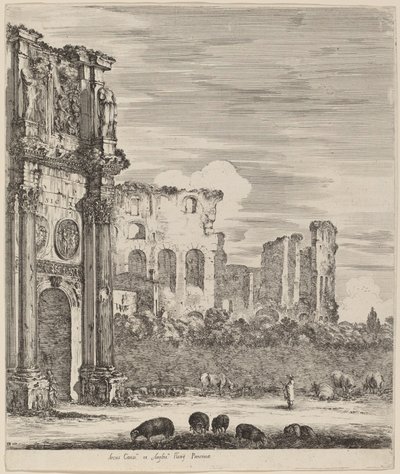 Konstantins båge, 1656. av Stefano della Bella