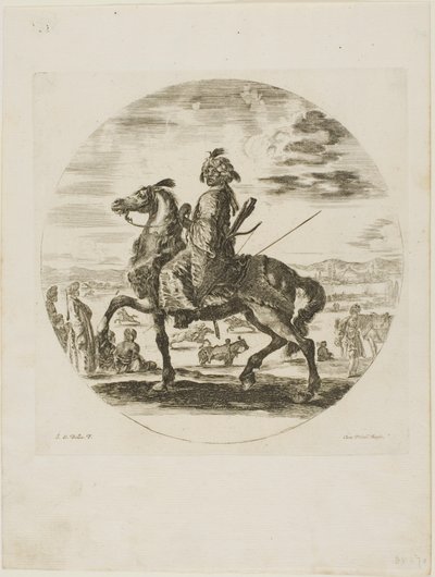 Svart ryttare av Stefano della Bella