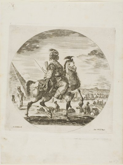 Svart ryttare av Stefano della Bella