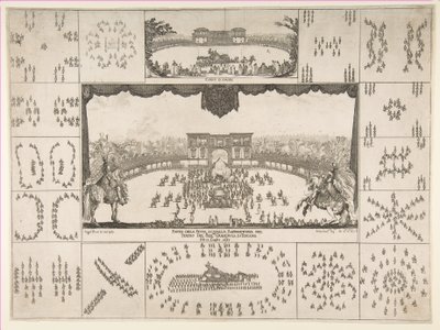 Karusell i Florens för storhertigen Ferdinand II:s bröllop, 1637. av Stefano della Bella