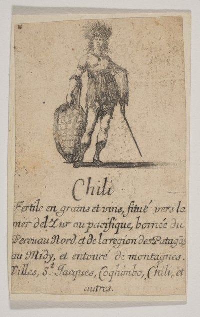 Chile, från Game of Geography Game of Geography, 1644. av Stefano della Bella