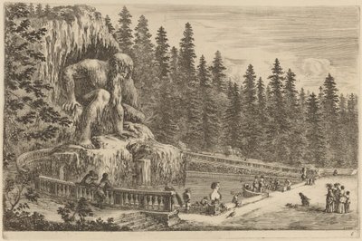 Kolossal staty av Apenninerna av Stefano della Bella