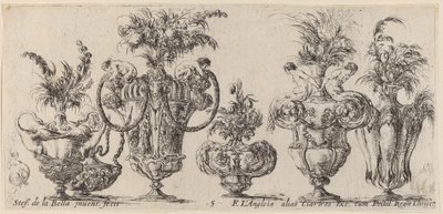 Fantastiska vaser, troligen 1646. av Stefano della Bella