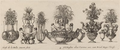 Fantastiska vaser, troligen 1646. av Stefano della Bella
