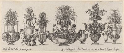 Fantastiska vaser, troligen 1646. av Stefano della Bella