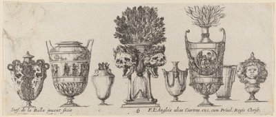 Fantastiska vaser, troligen 1646. av Stefano della Bella