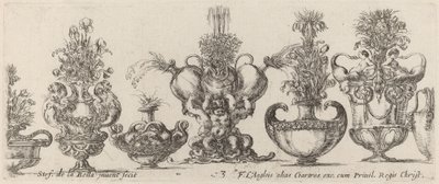 Fantastiska vaser, troligen 1646. av Stefano della Bella