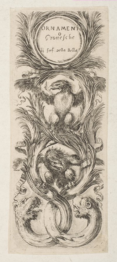 Frontispice: Ornament eller grotesker, ca. 1653. av Stefano della Bella