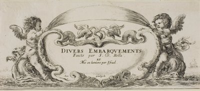 Frontispiece till olika embarkeringar av Stefano della Bella