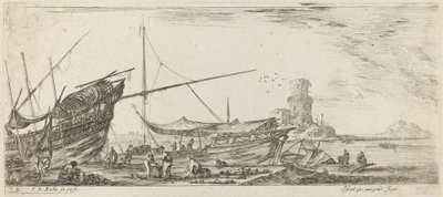 Harbour View, 1644. av Stefano della Bella