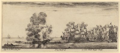Ignis (Eld), blad 4 i serien "De fyra elementen" av Stefano della Bella