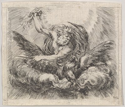 Jupiter, från Game of Mythology Game of Mythology, 1644. av Stefano della Bella