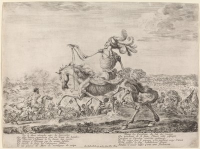 Döden på ett slagfält, 1648. av Stefano della Bella