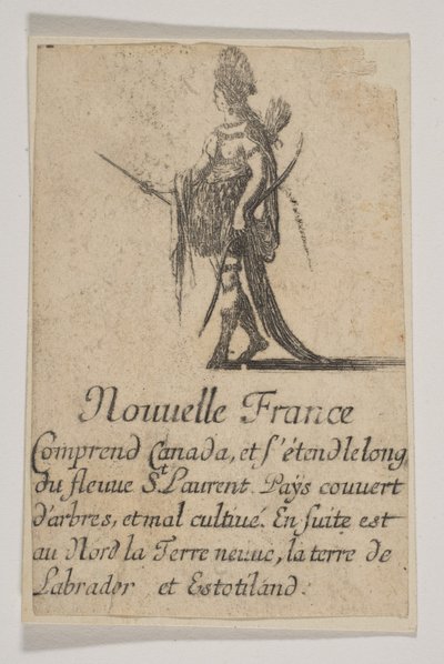 Nya Frankrike, 1644. av Stefano della Bella