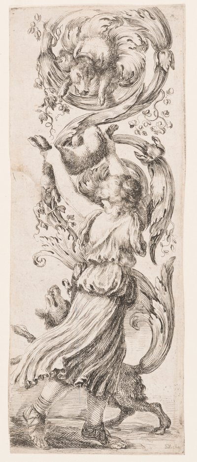 Ornament eller grotesker (Grotesque Ornament) av Stefano della Bella