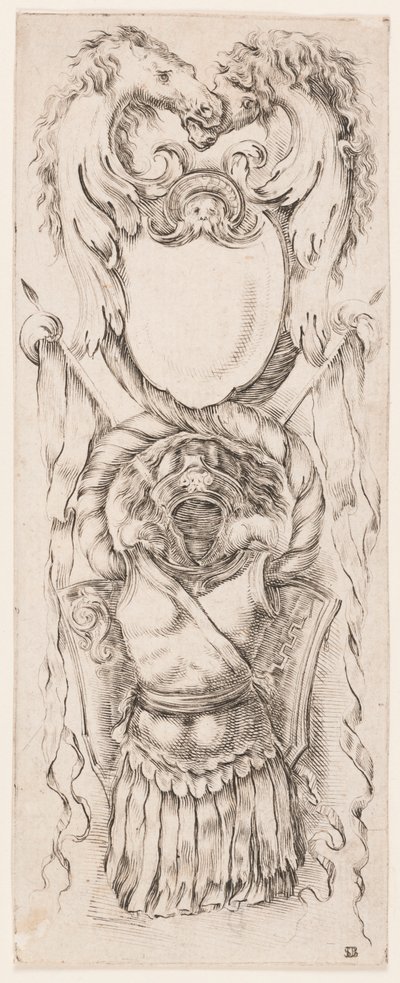 Ornament eller grotesker (Grotesque Ornament) av Stefano della Bella