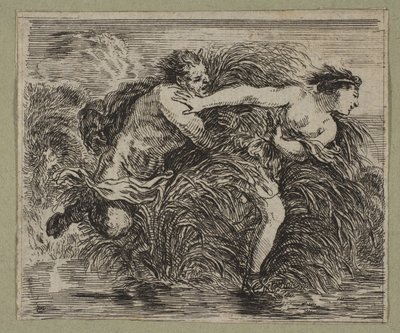 Pan och Syrinx, 1644 av Stefano della Bella