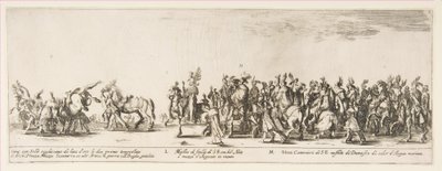 Del av ingången till den polska legationen L och M, 1633. av Stefano della Bella
