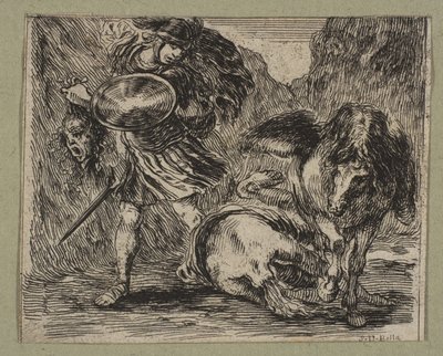 Perseus och Medusa, 1644. av Stefano della Bella