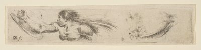 Plåt 19: Torso of a Man with a Shield and Eye Study, från 