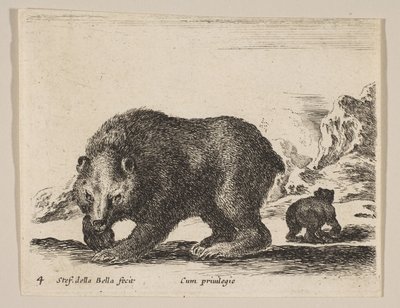 Tallrik 4: björn, från 