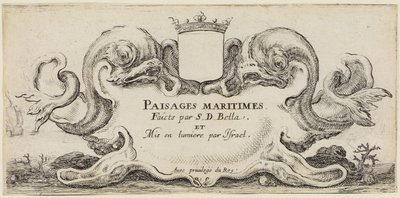 Havslandskap (Paysages maritimes): Titelsida av Stefano della Bella