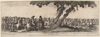 Spanska herrar, polska och franska ryttare, 1633. av Stefano della Bella