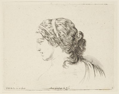 Studie (I principii del disegno, 11) av Stefano della Bella