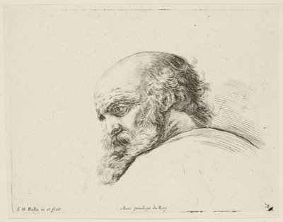 Studie (I principii del disegno, 18) av Stefano della Bella