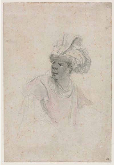 Studie av en mor, vänd åt vänster, ca. 1657. av Stefano della Bella