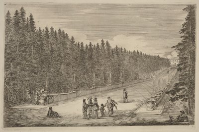 Fontänernas allé av Stefano della Bella