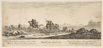 Slaget vid Amalekiterna, ca. 1645-52. av Stefano della Bella
