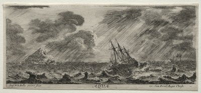 De fyra elementen: Aqua. av Stefano della Bella