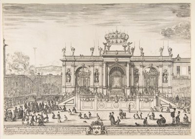 Processionen av det heliga sakramentet, ca. 1648. av Stefano della Bella