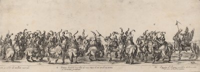 Trettio bågskyttar och sidor, 1633. av Stefano della Bella