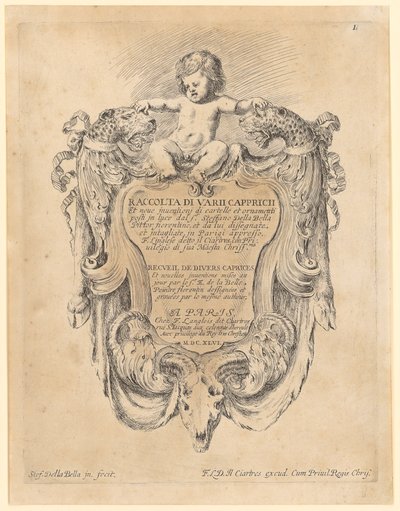 Framsidan av Stefano della Bella
