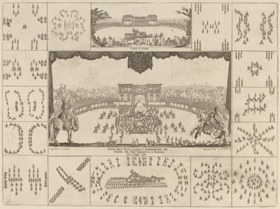 Turneringen genomfördes i Florens för storhertig Ferdinand II:s bröllop, 1637. av Stefano della Bella