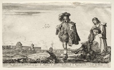 Olika figurer och landskap, 1649. av Stefano della Bella