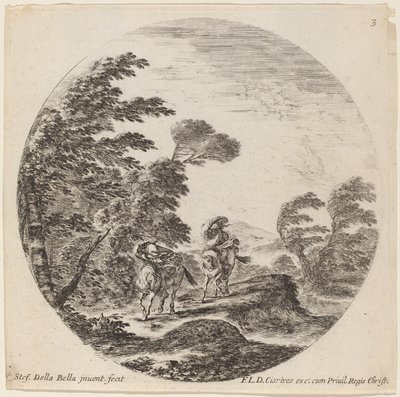 Vindblåsta ryttare, 1646. av Stefano della Bella