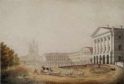 Smolny Institute for Noble Maidens i Sankt Petersburg, 1823 av Stepan Philippovich Galaktionov