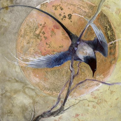 Blue Bird Golden Moon av Stephanie Law
