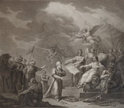 Allegori över Jassy-fördraget, 1792 av Stephanoff
