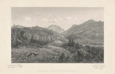Franconia Notch, Vita bergen av Stephen Alonzo Schoff, after George L. Brown